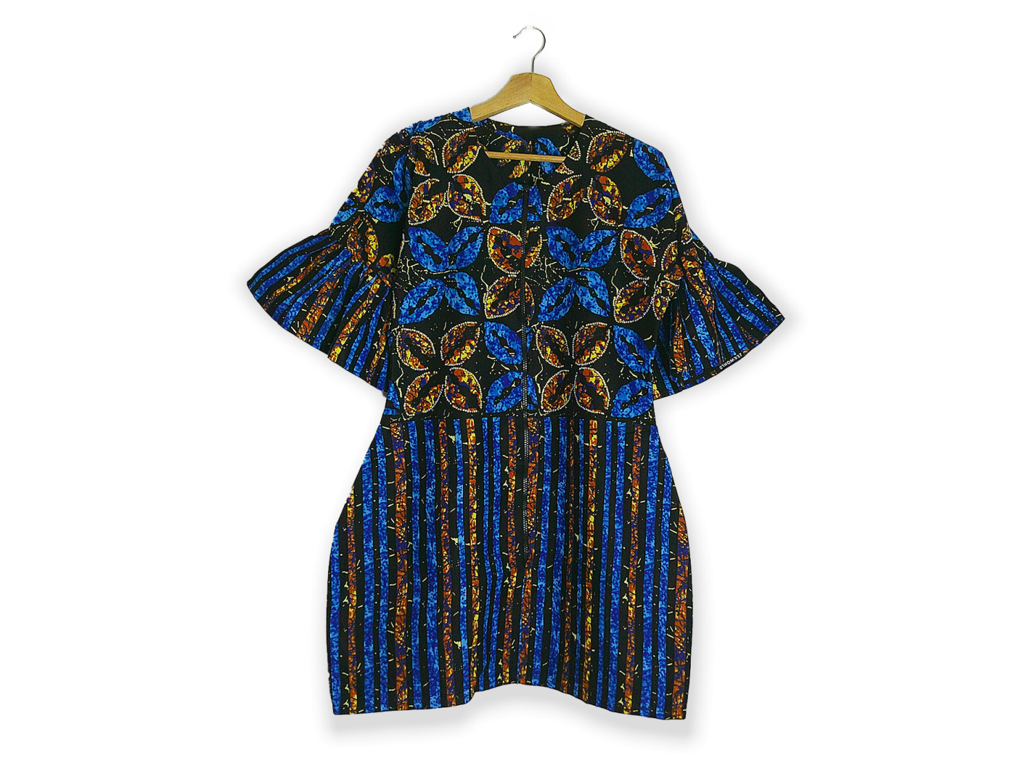 Stylish Ready-To-Wear Ankara Dress With Rhinestone, African Dress, High Quality African clothing for Women