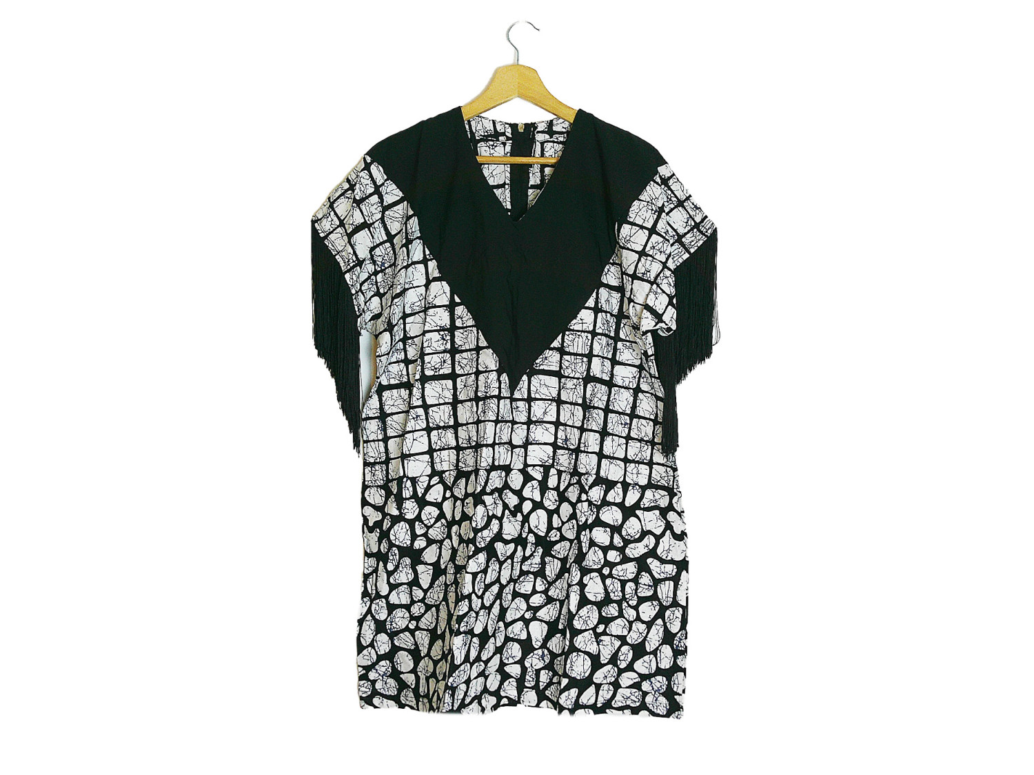 Fashionable Ready-To-Wear Ankara Dress With Tassel Designed Sleeve, African Dress, High Quality African clothing for Women